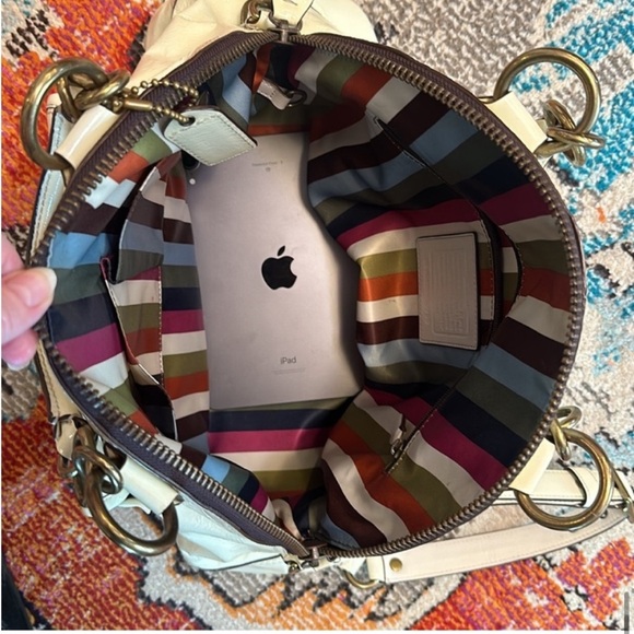 COACH LEGACY LEATHER DOME SATCHEL CROSSBODY BAG TURNLOCK STRAP HANGTAG 12295 EUC - Picture 16 of 16